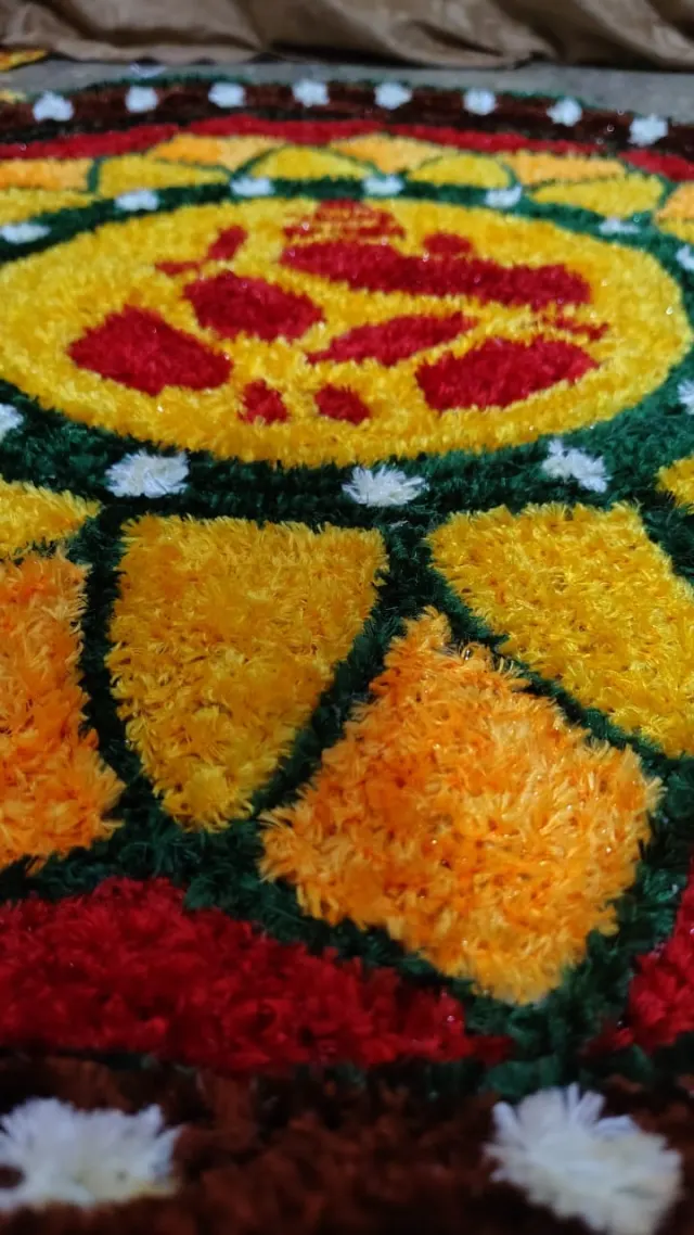 Traditional Kolam Border Mat